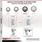 Service Caster 4 Inch Black Poly Wheel Swivel 3/4 Inch Square Stem Caster Set Total Lock Brake SCC-SQTTL20S414-PPUB-BLK-34-4 - alternate 1
